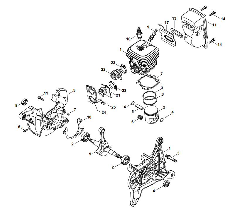 Stihl TS420 Parts Diagram